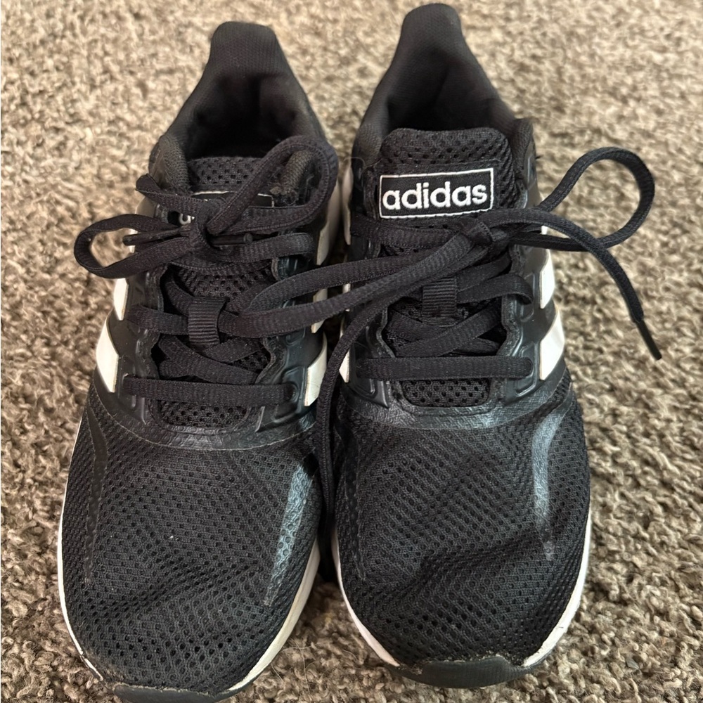 Adidas Kids Black and White Sneakers